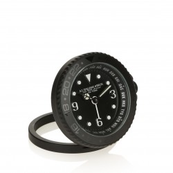 Gmt black alarm clock