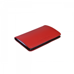 Business Card Holder W/Magnet Cherry Red