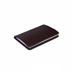 Business Card Holder W/Magnet Brown