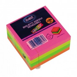 Cubi riposizionabili Tak-To - 75x75 mm Colori neon