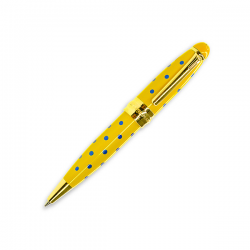 MIPO BALLPOINT PEN GIALLO POIS BLU