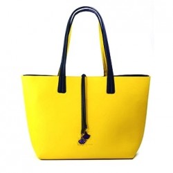 COLOR REVERSIBLE TOTE BAG CANARY  YELLOW