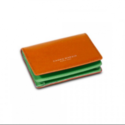 GUSTAV BUSINESS CARD HOLDER BURNT ORANGE