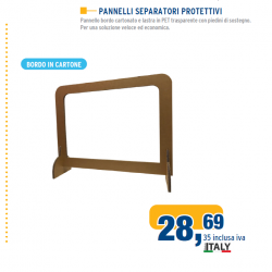 Pannello separatore bordo cartonato 60x90