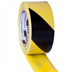 Nastro giallo/nero 50 mm x 33 mt