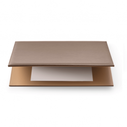 SOTTOMANO A DUE SPECCHI 50X35 BEIGE