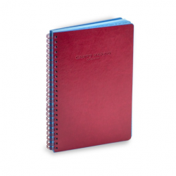 SPIRAL BOUND NOTES A4 CHERRY RED